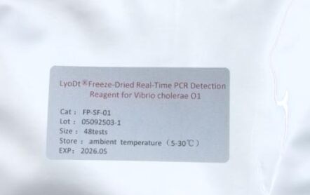 LyoDt® 凍結乾燥粉末リアルタイムPCR検出試薬 Vibrio cholerae O1用 - コールドチェーン不要 & シングルテストプレディスペンス